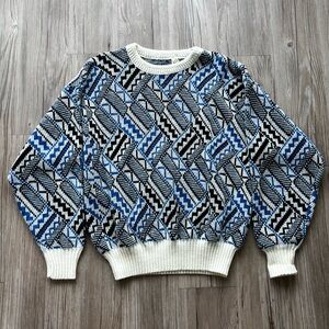 Vintage 80s 90s Geometric Sweater